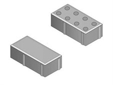 DITON Parketa 8cm 20/10/8 přírodní - slepecká